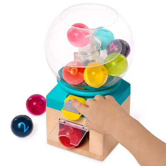 B. toys™ Rainbow Gumballs – Colors & Numbers Learning Gumball Machine for Babies & Toddlers