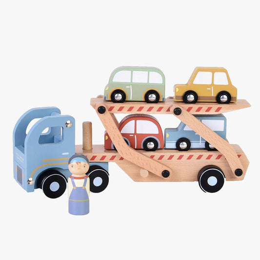 Little Dutch™ Wooden Truck | Durable Wooden Vehicle Toy for Kids & Toddlers