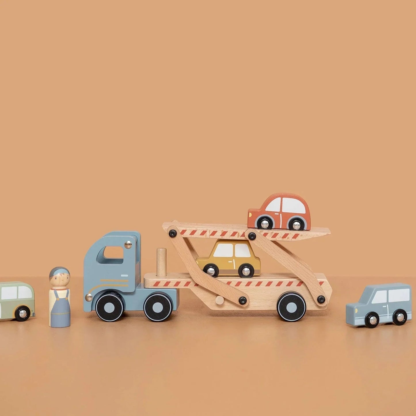 Little Dutch™ Wooden Truck | Durable Wooden Vehicle Toy for Kids & Toddlers